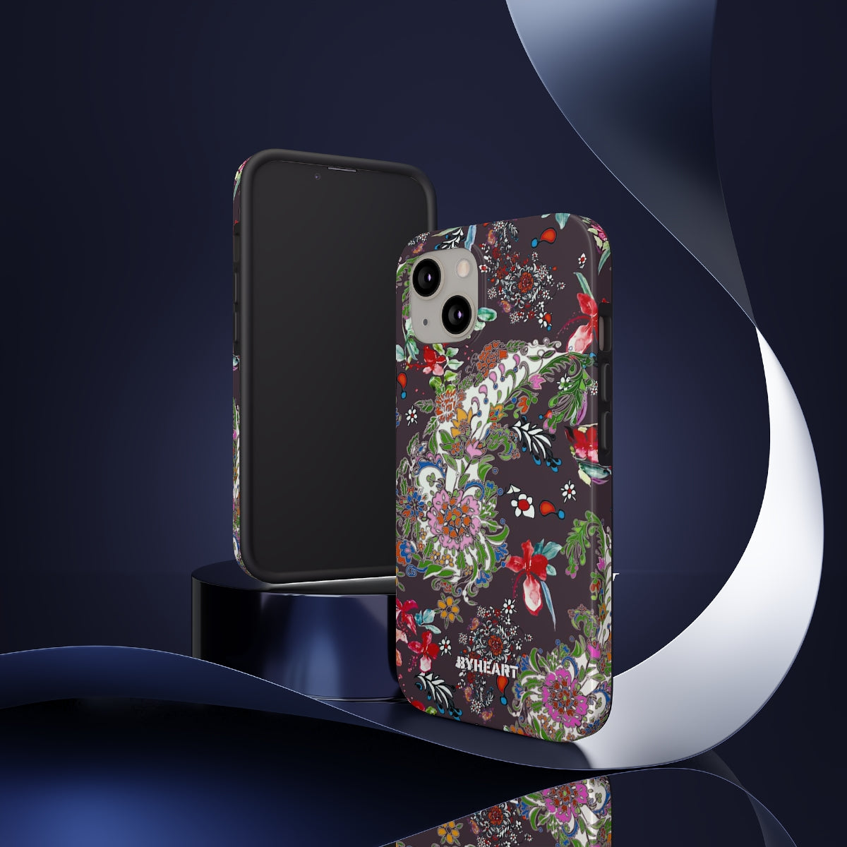 BLACK PAISLEY FLOWERS, ISFAHAN  | Tough Phone Cases, Case-Mate | 