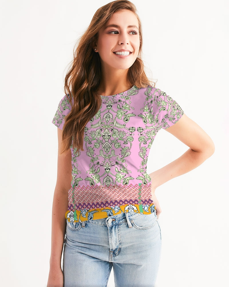 FLORAL  MIRACULOUS  WORLD - dress-pink1 Women's Tee