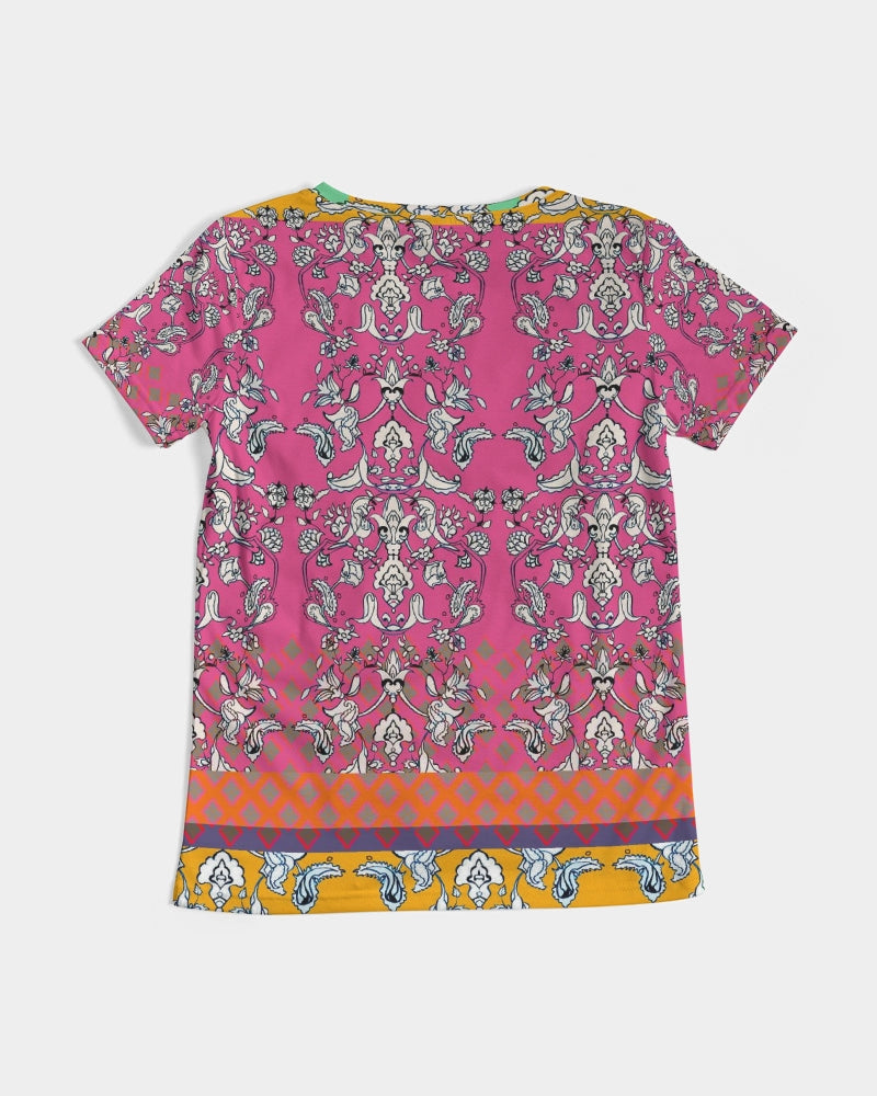 MIRACULOUS FLOWERS -PINK || Women's V-Neck Tee
