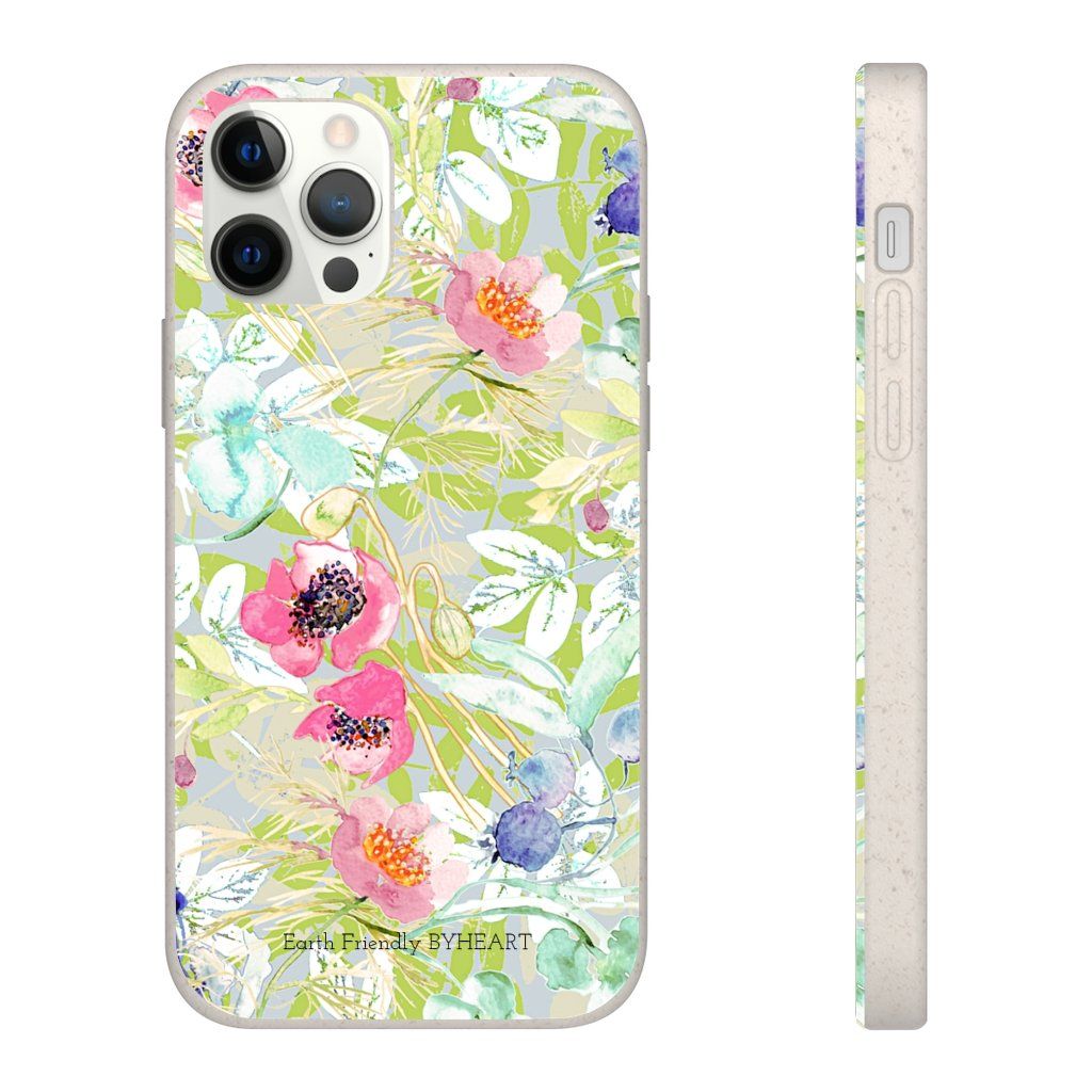 Biodegradable Case || BLUE BLOMS IN GOLLESTAN GARDEN || 
