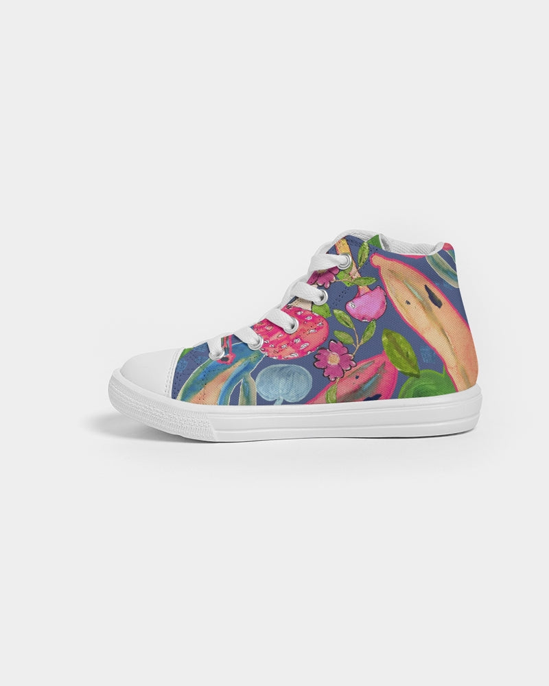 banana  Kids Hightop Canvas Shoe