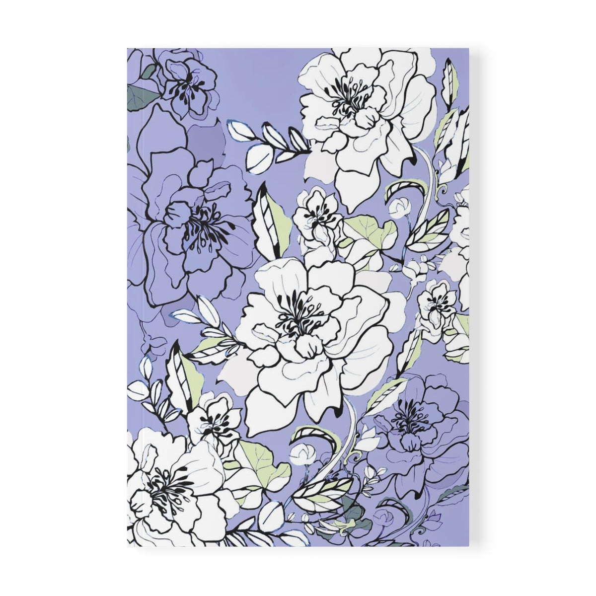 PURPLE ROSES | Softcover Notebook, A5 | 