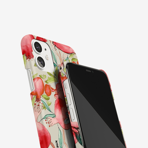 iPhone 11 case - POMEGRANATE PARADISE FRUITS || GREY ||