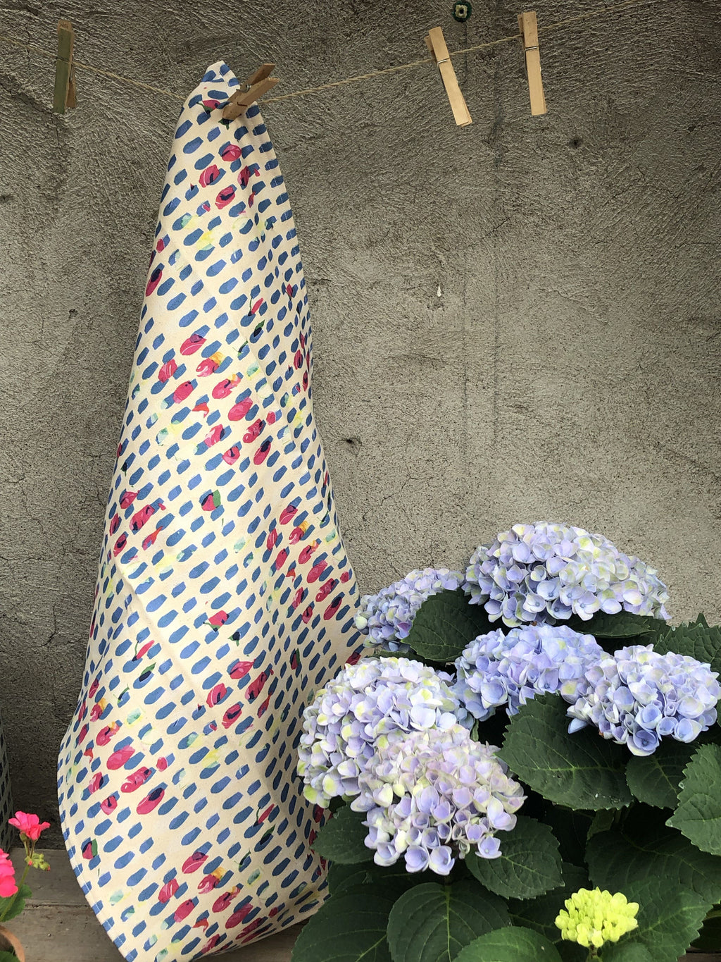 BLUE DOTS | Organic Dish towel |