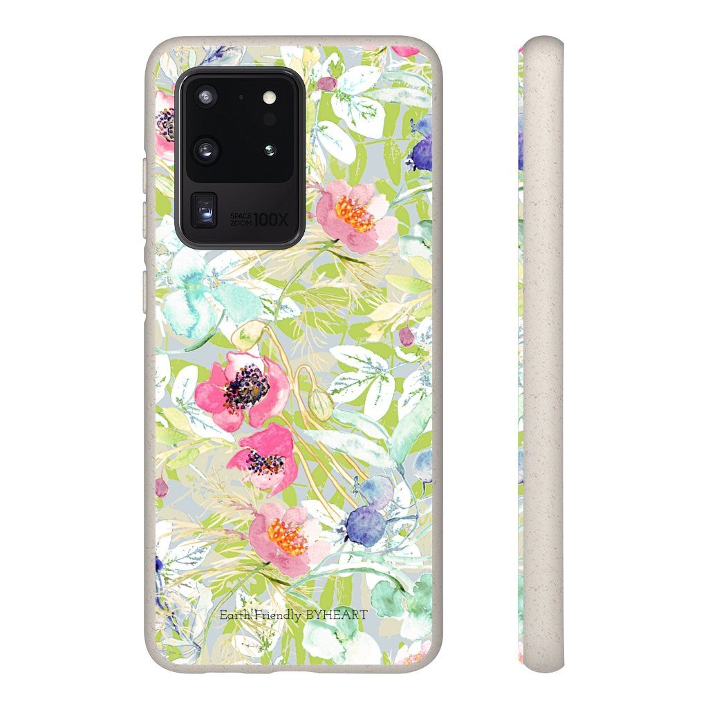 Biodegradable Case || BLUE BLOMS IN GOLLESTAN GARDEN || 