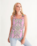 FLORAL  MIRACULOUS  WORLD - dress-pink1 Women's Tank