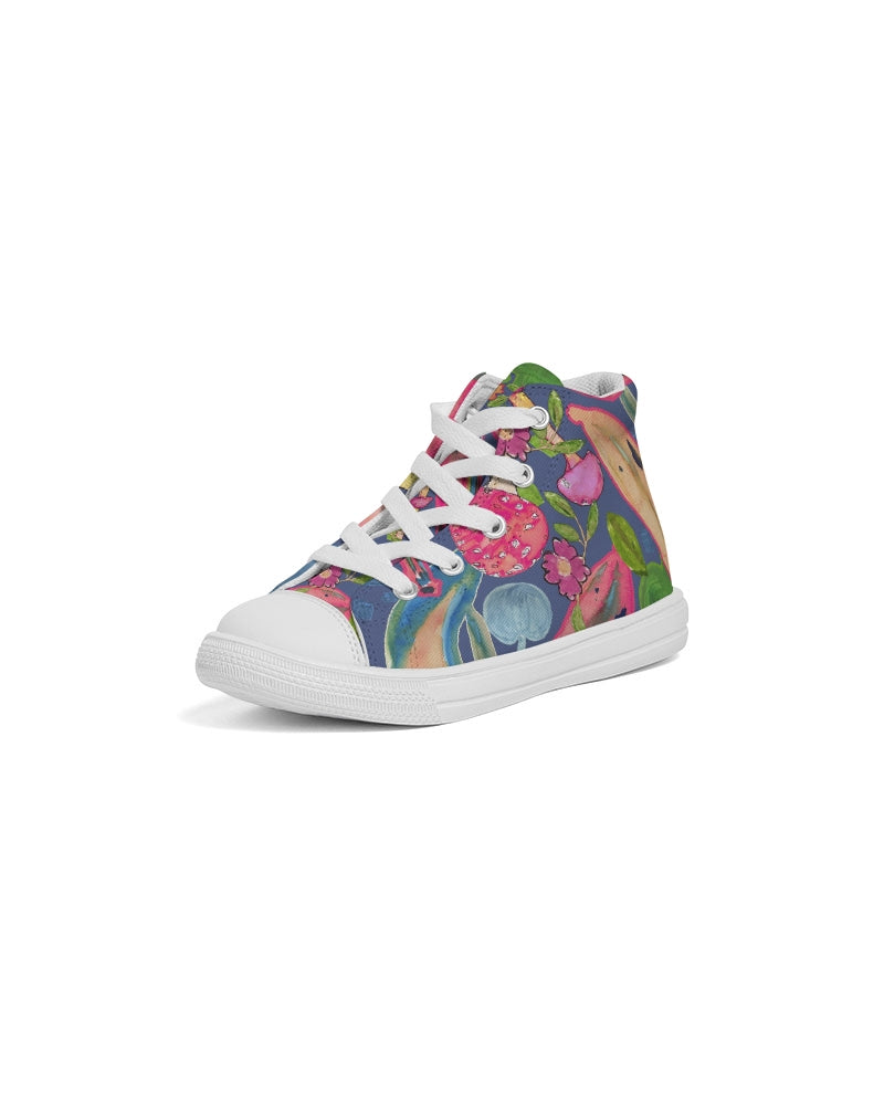 banana  Kids Hightop Canvas Shoe