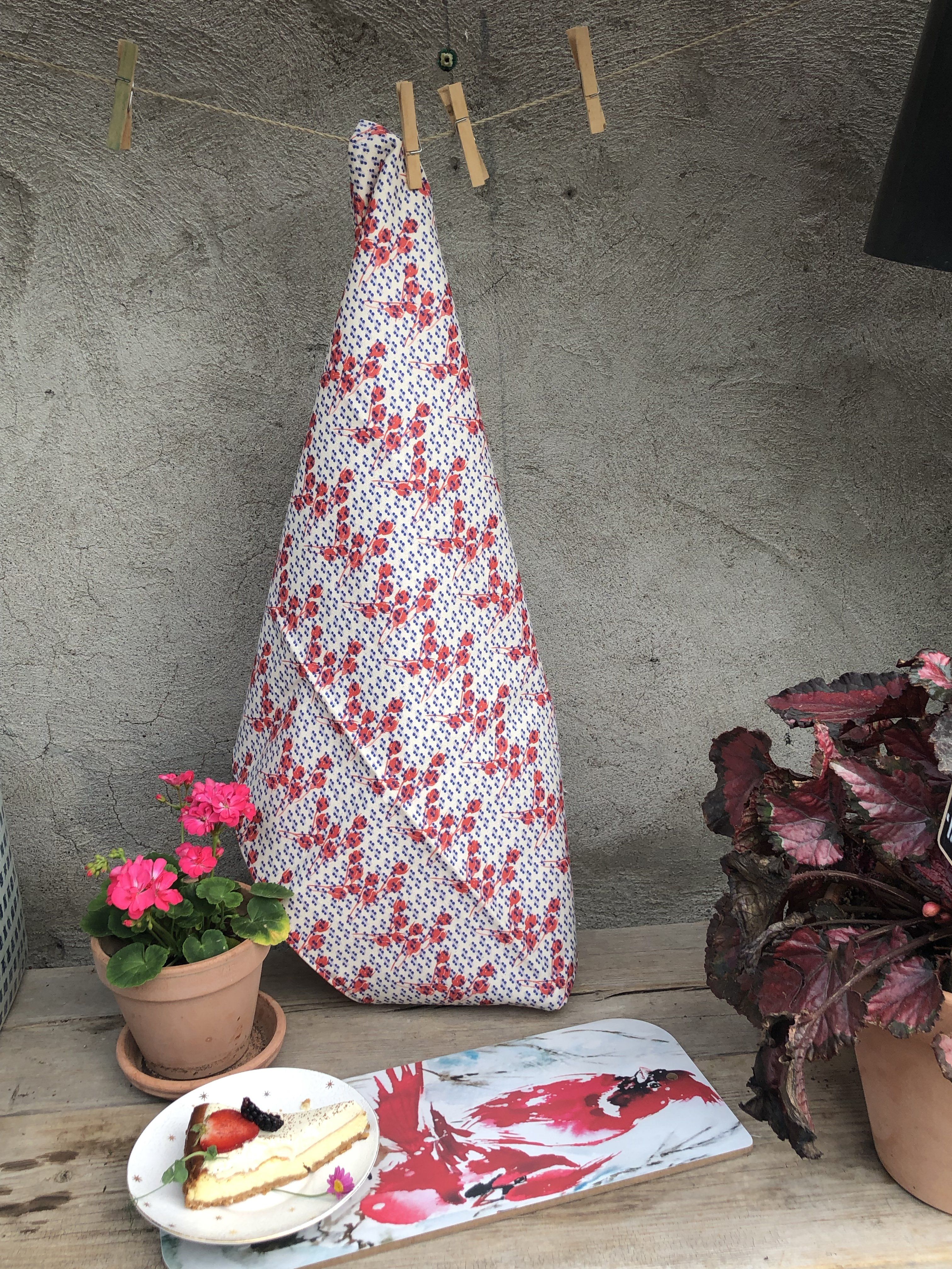 BLUE ROSY | Organic Dish Towel |