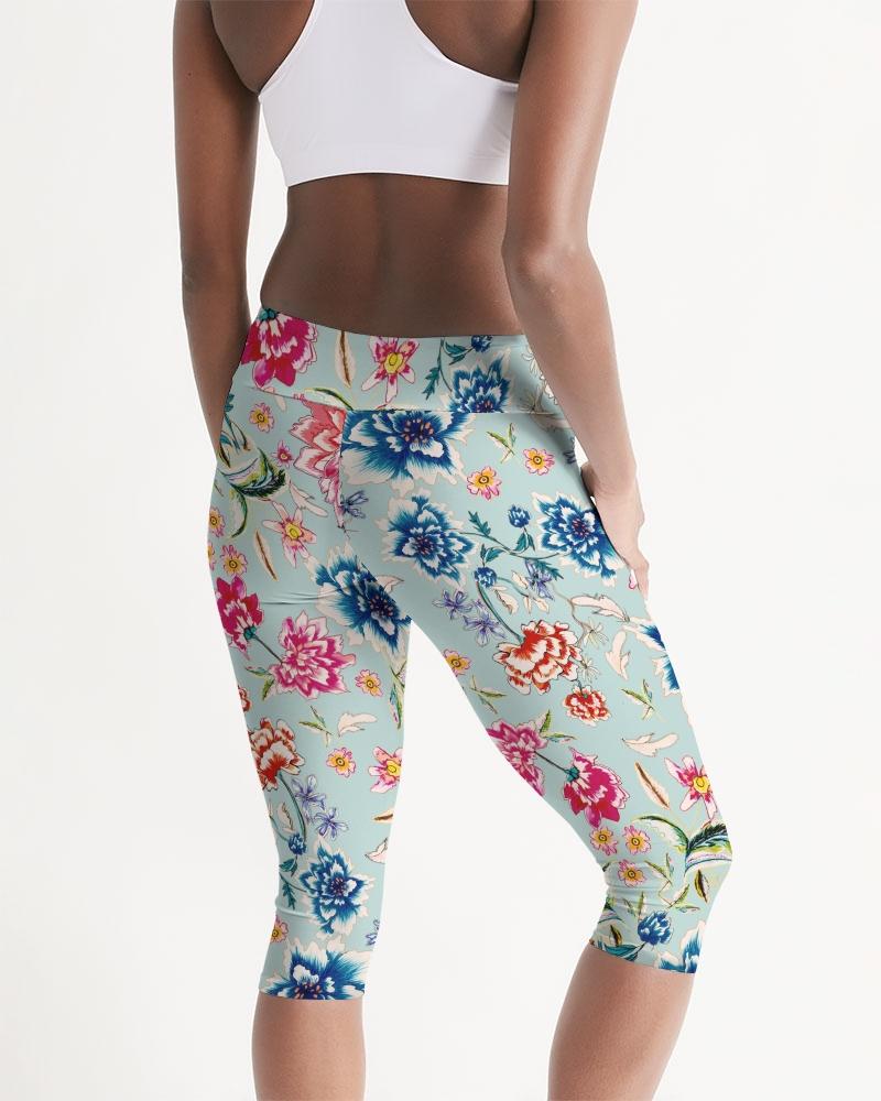 AMORE BLUE Women's Mid-Rise Capri