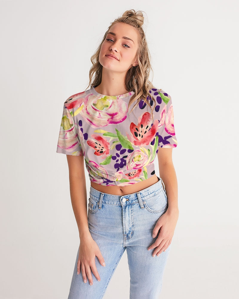 TULIP  THE PERFECT LOVE Women's Twist-Front Cropped Tee