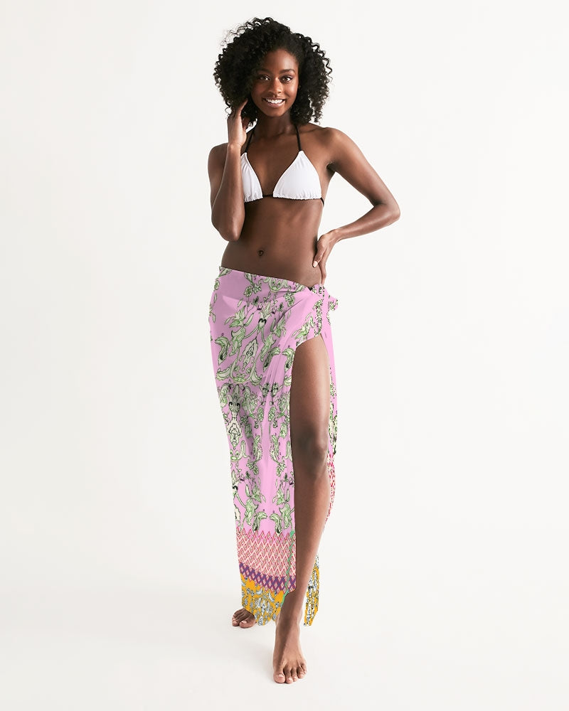 MIRACULOUS FLOWERS -PINK ||  Swim Cover Up
