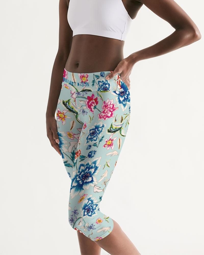 AMORE BLUE Women's Mid-Rise Capri