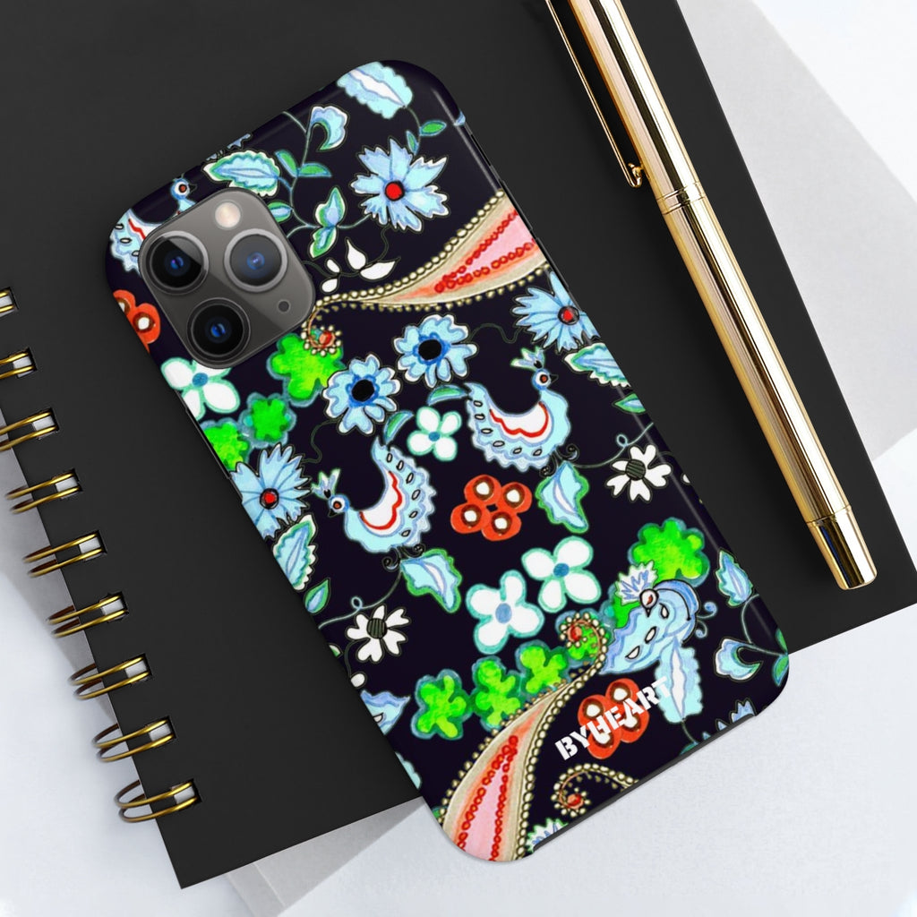 ORIENTAL BLUE BIRDS, KASHAN | Tough Phone Cases, Case-Mate |