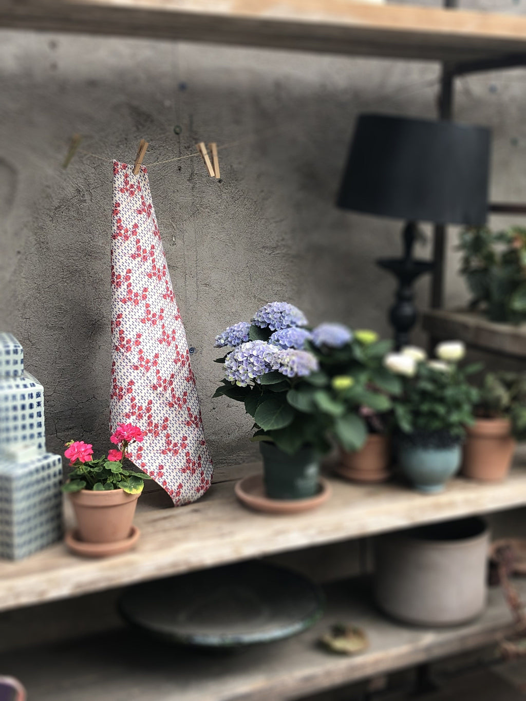 BLUE ROSY | Organic Dish Towel |