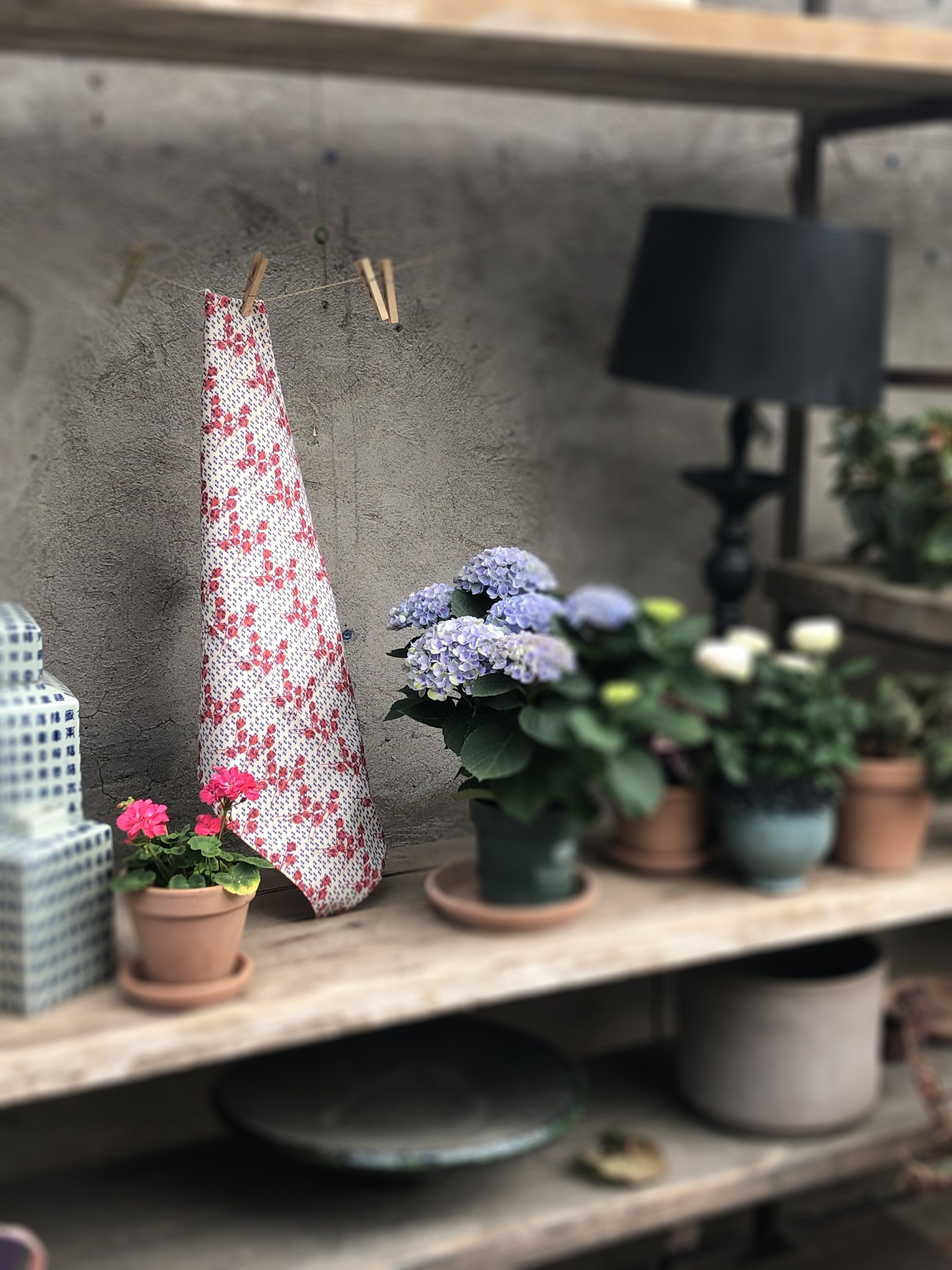 BLUE ROSY | Organic Dish Towel |