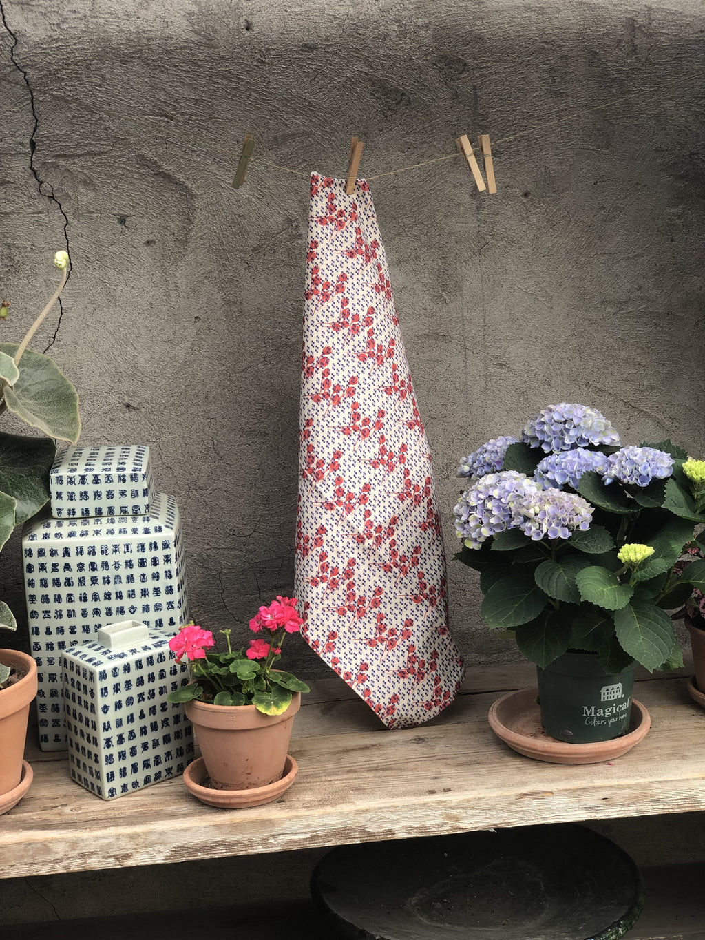 BLUE ROSY | Organic Dish Towel |