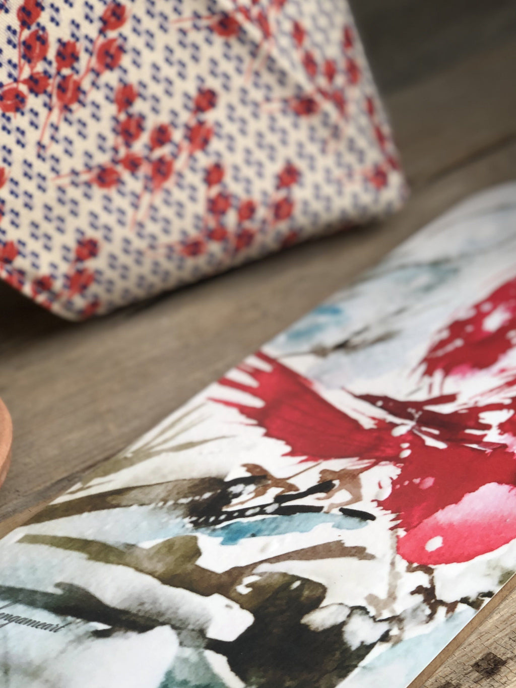 BLUE ROSY | Organic Dish Towel |