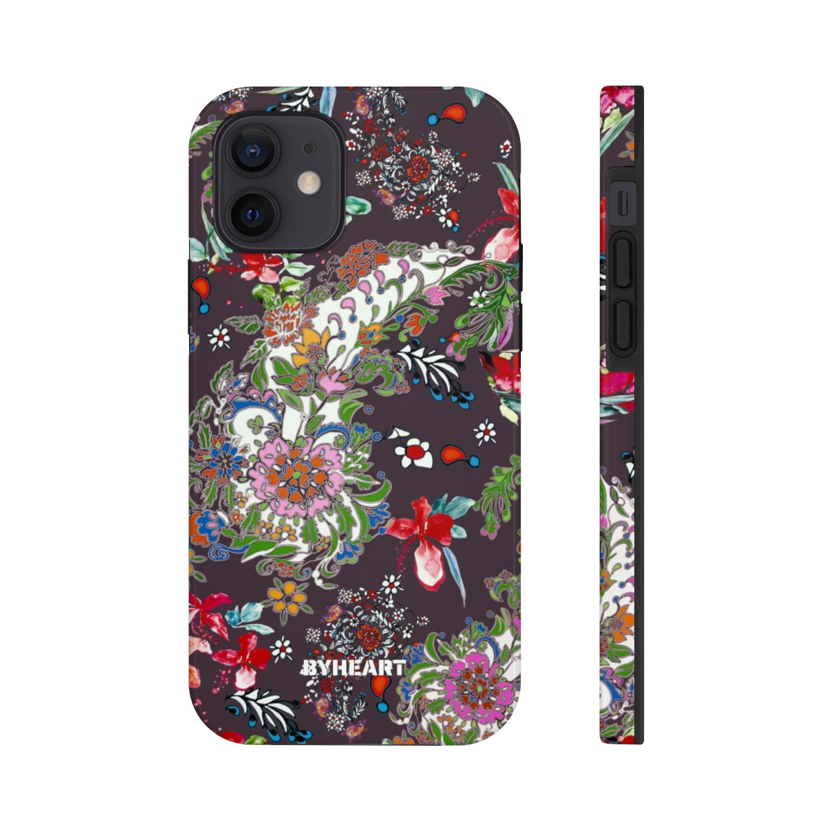 BLACK PAISLEY FLOWERS, ISFAHAN  | Tough Phone Cases, Case-Mate | 