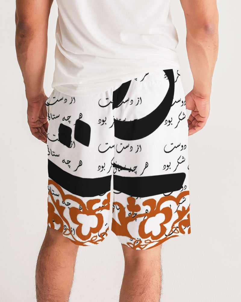 CALLIGRAPHY PERSIAN SCRIPT   FARHAT -  Oriental design  Men's Jogger Shorts