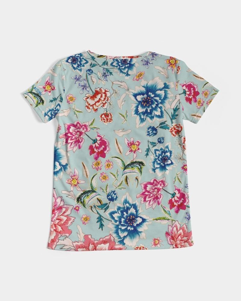 AMORE BLUE Women's V-Neck Tee