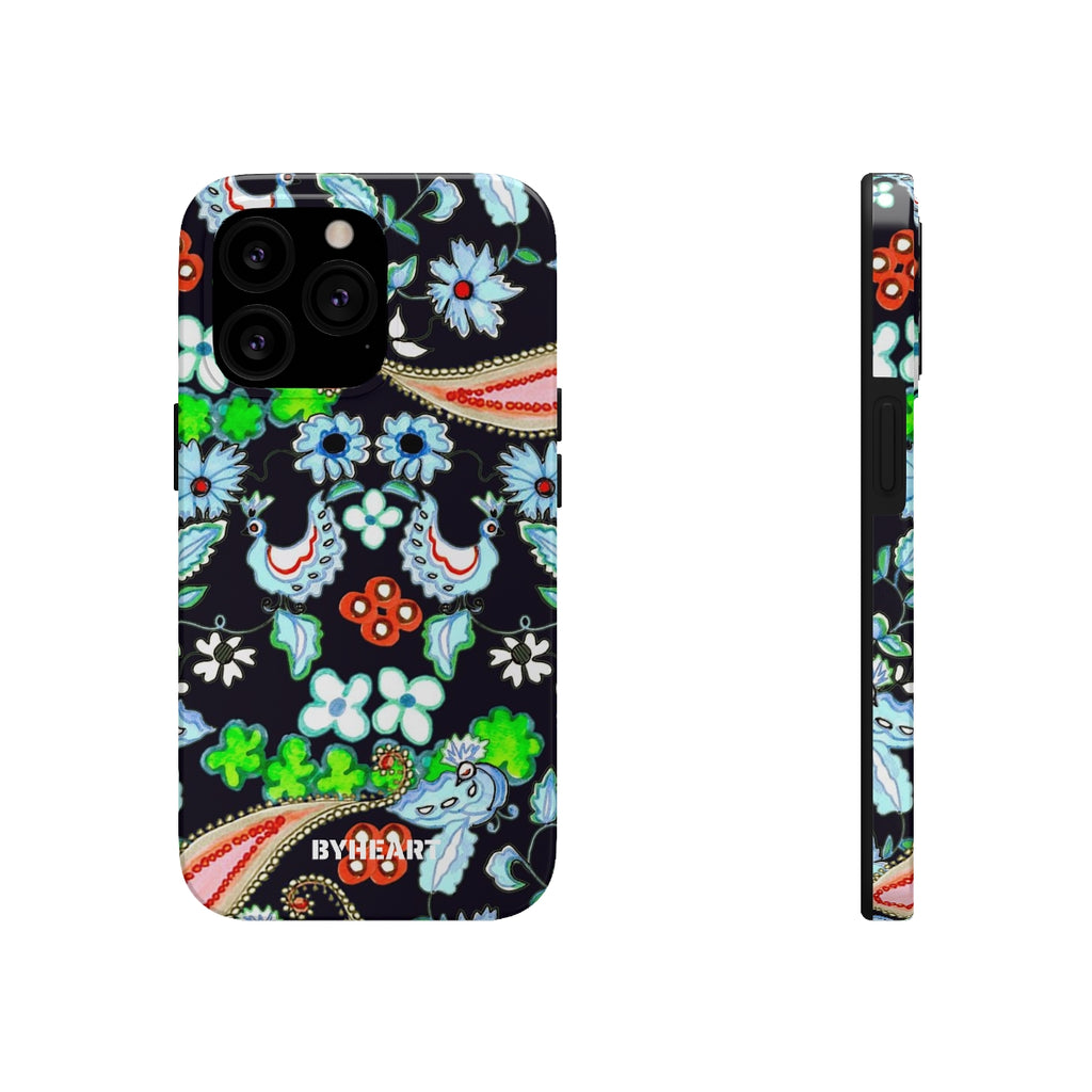 ORIENTAL BLUE BIRDS, KASHAN | Tough Phone Cases, Case-Mate |