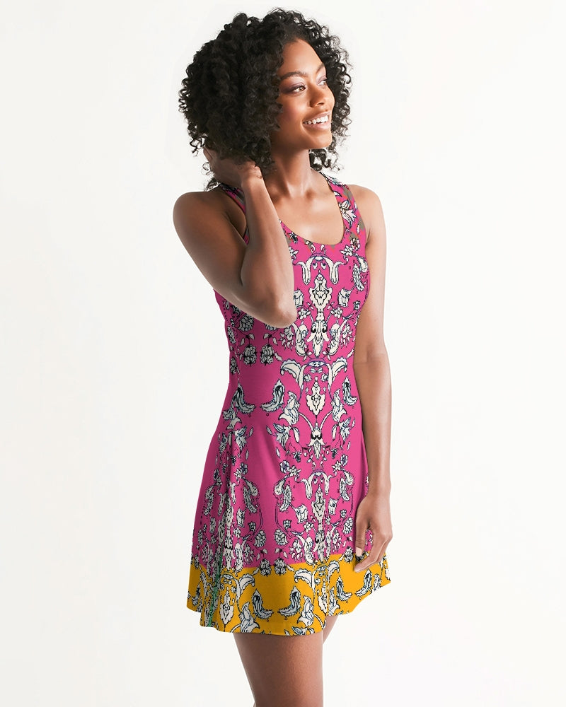 MIRACULOUS FLOWERS -PINK || Women's Racerback Dress