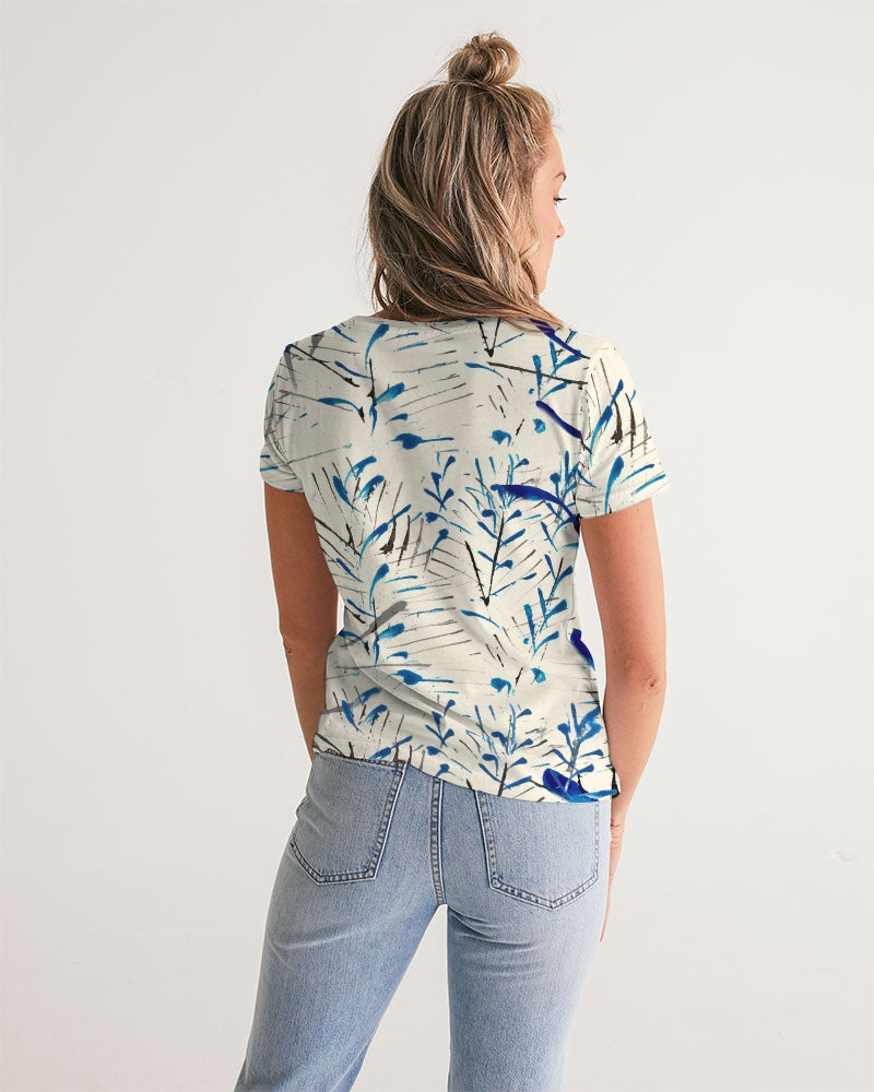 MOONLIGHT BRANCH  Women's V-Neck Tee