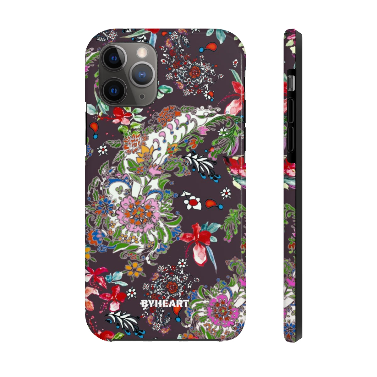 BLACK PAISLEY FLOWERS, ISFAHAN  | Tough Phone Cases, Case-Mate | 