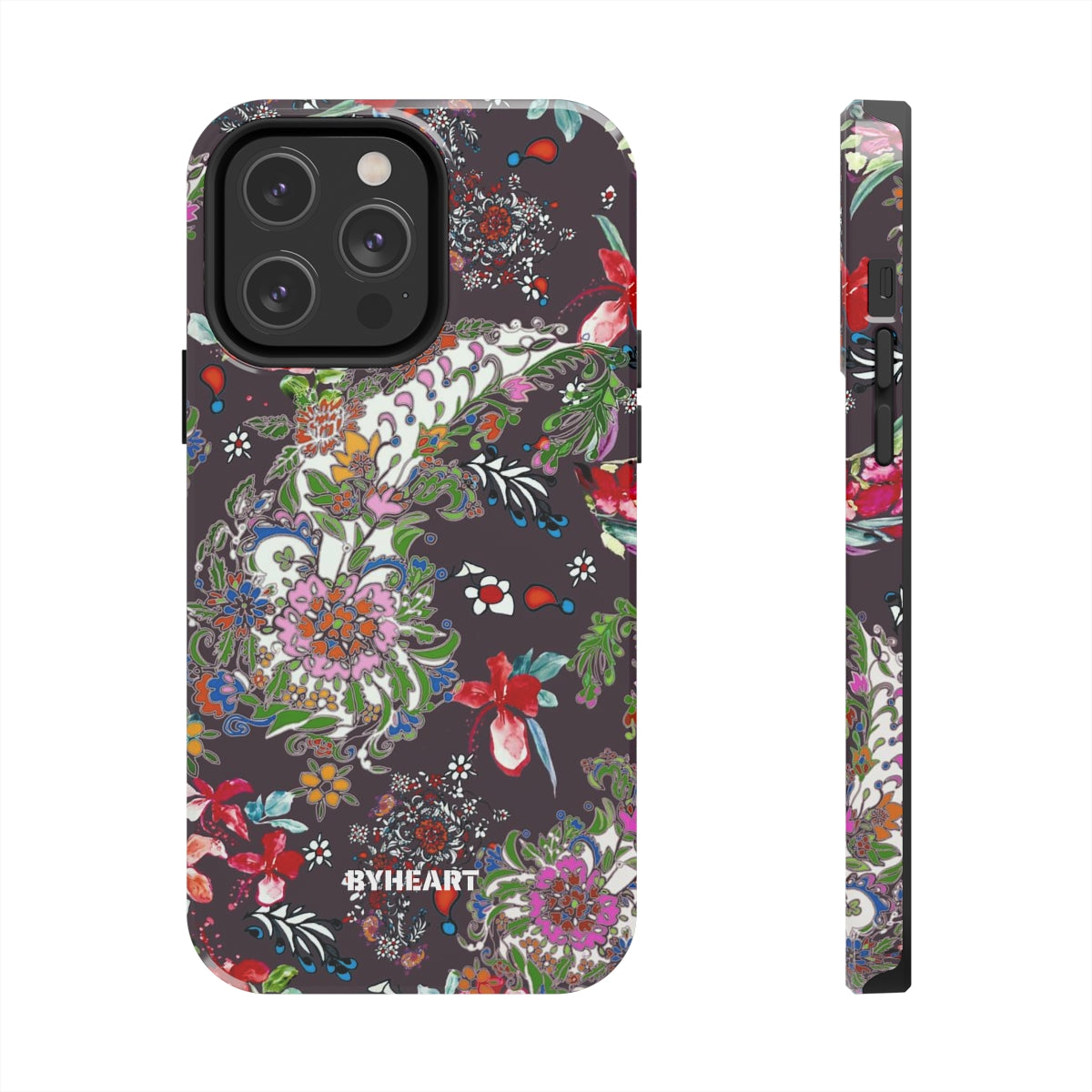 BLACK PAISLEY FLOWERS, ISFAHAN  | Tough Phone Cases, Case-Mate | 