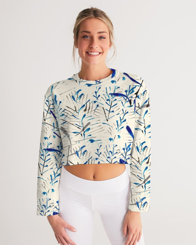 MOONLIGHT BRANCH  Women's Cropped Sweatshirt