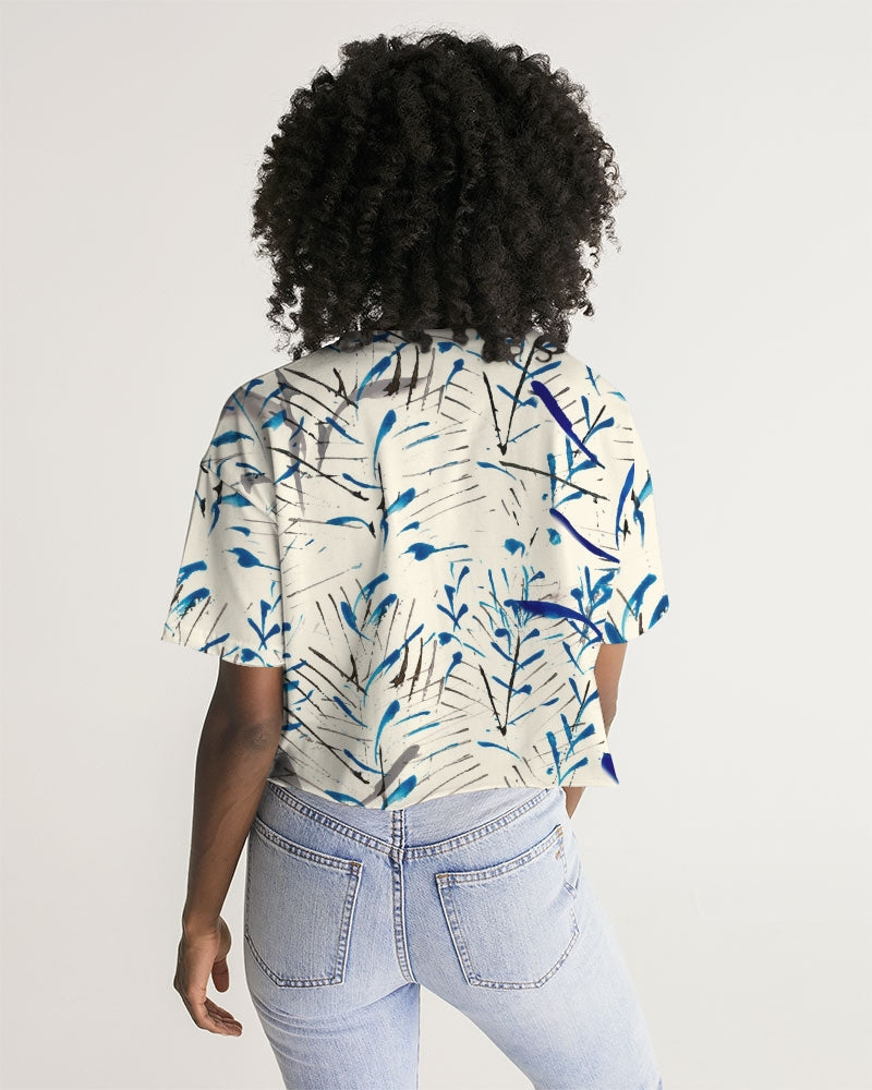 MOONLIGHT BRANCH  || Women's Lounge Cropped Tee