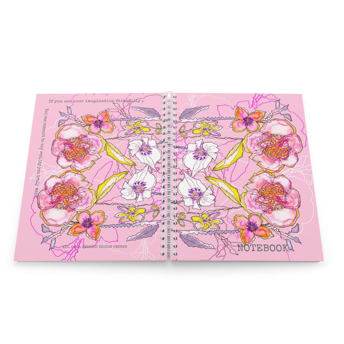 PINK BLOOMS, PARIS  | Spiral Notebook