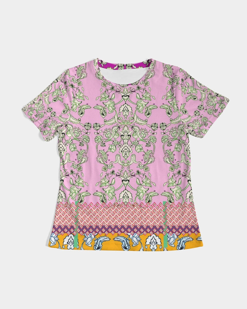FLORAL  MIRACULOUS  WORLD - dress-pink1 Women's Tee