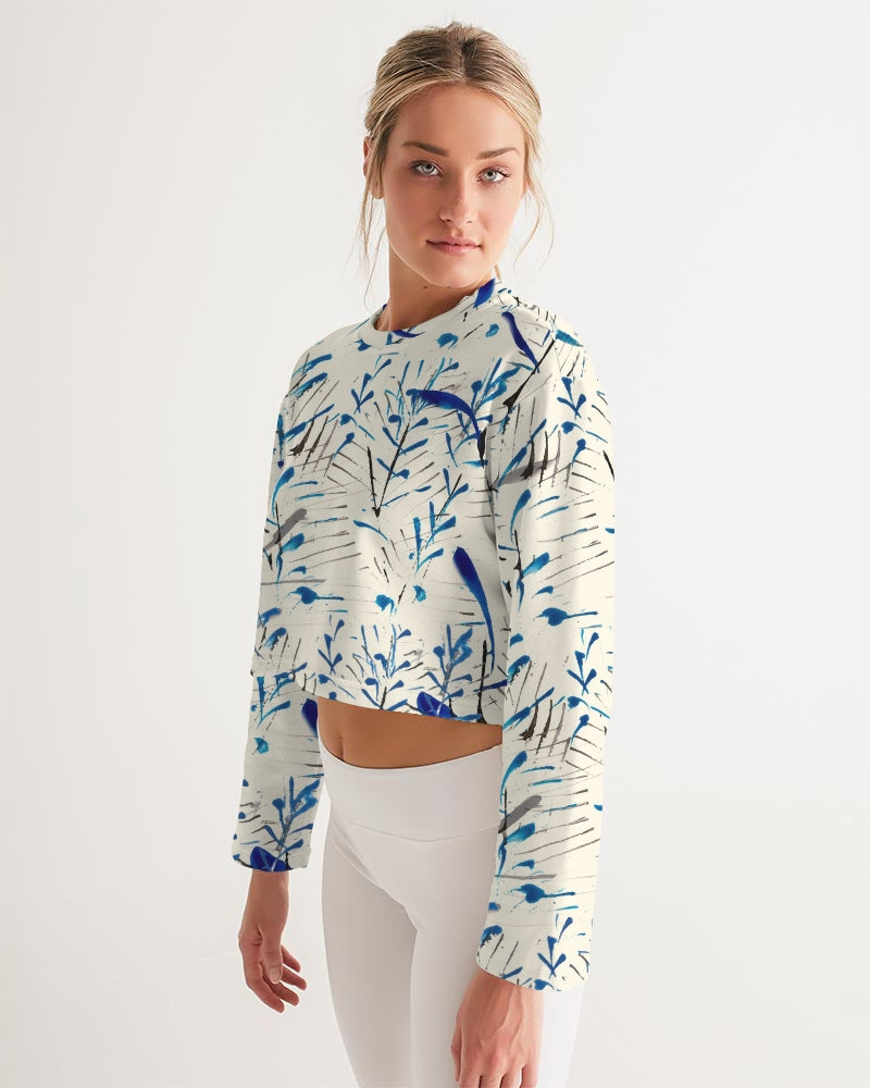 MOONLIGHT BRANCH  Women's Cropped Sweatshirt