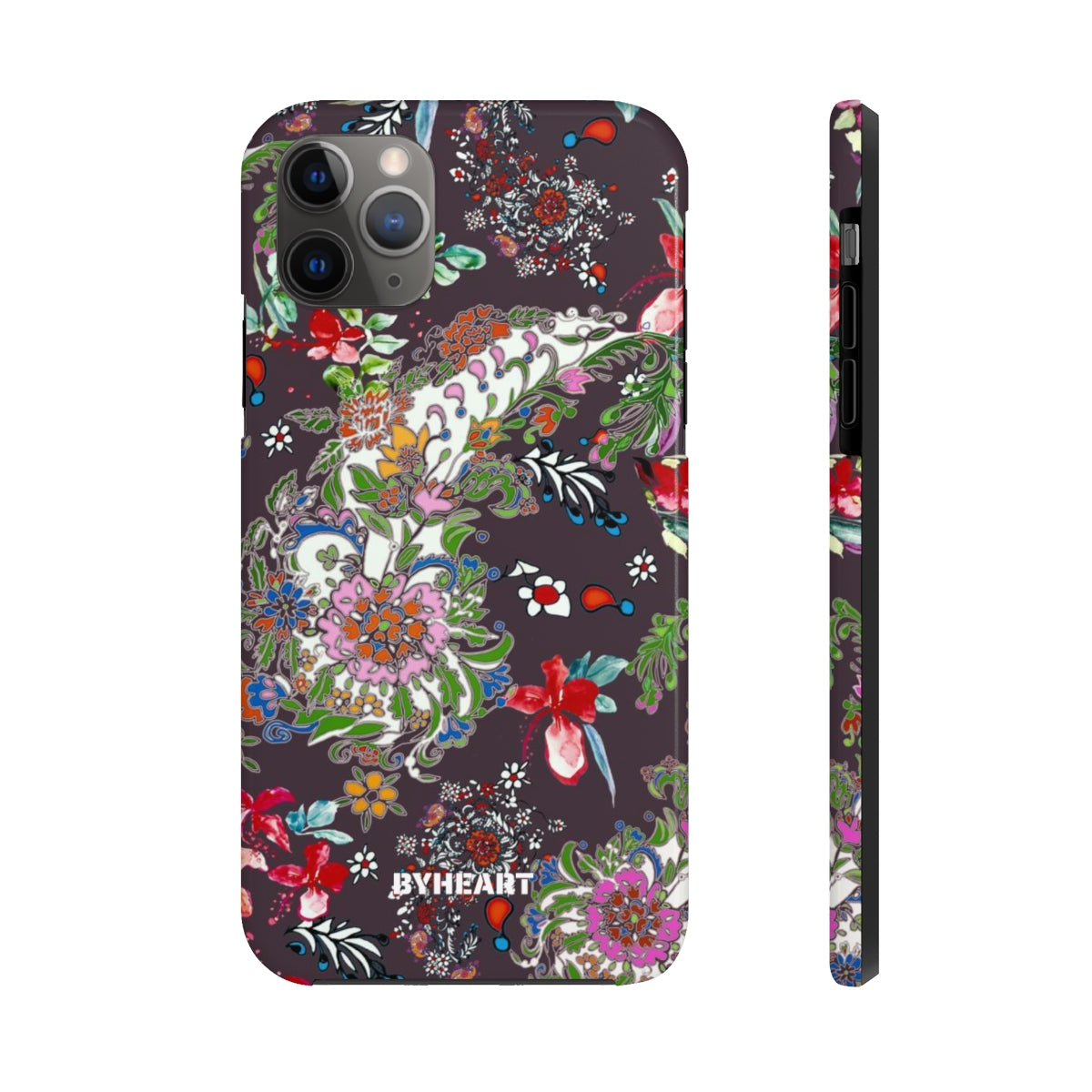 BLACK PAISLEY FLOWERS, ISFAHAN  | Tough Phone Cases, Case-Mate | 