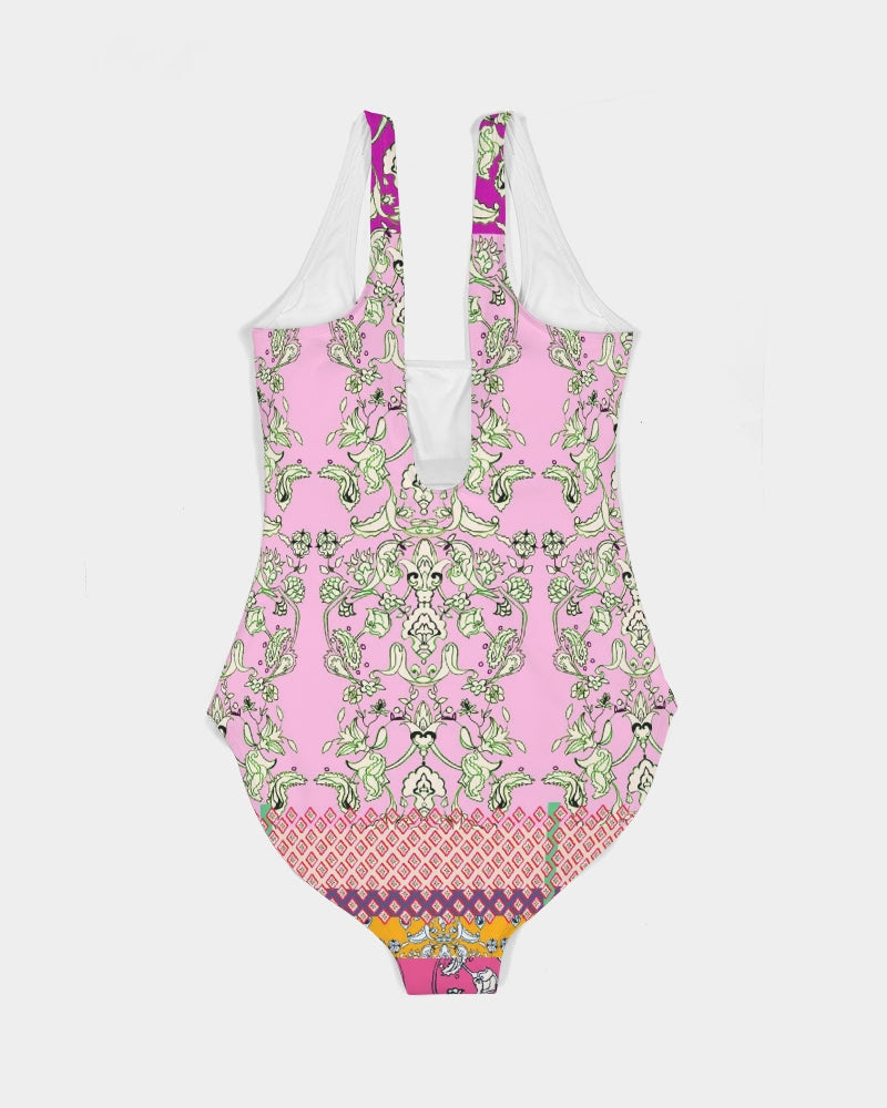 MIRACULOUS FLOWERS -PINK || Women's One-Piece Swimsuit