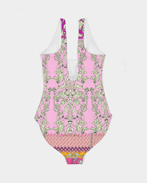 MIRACULOUS FLOWERS -PINK || Women's One-Piece Swimsuit