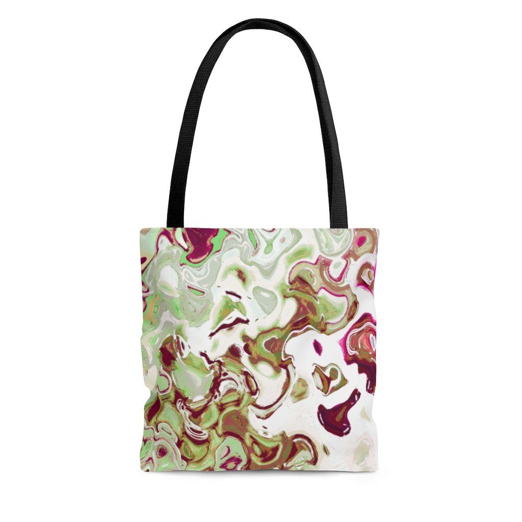 AOP Tote Bag || OCEAN GREEN WAVES || 