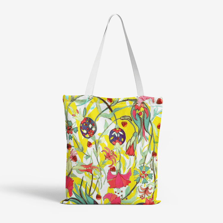 Heavy Duty and Strong Natural Canvas Tote Bags || GOLESTAN PERSIAN GARDEN ||