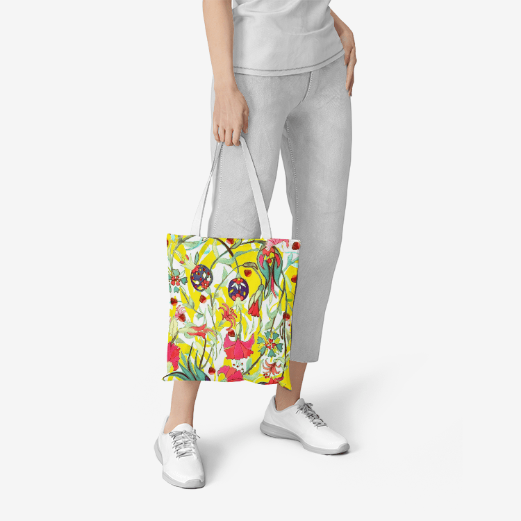 Heavy Duty and Strong Natural Canvas Tote Bags || GOLESTAN PERSIAN GARDEN ||