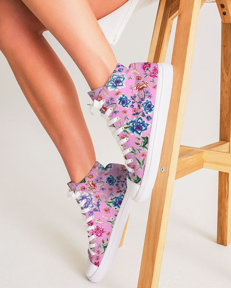 AMORE PINK Women's Hightop Canvas Shoe
