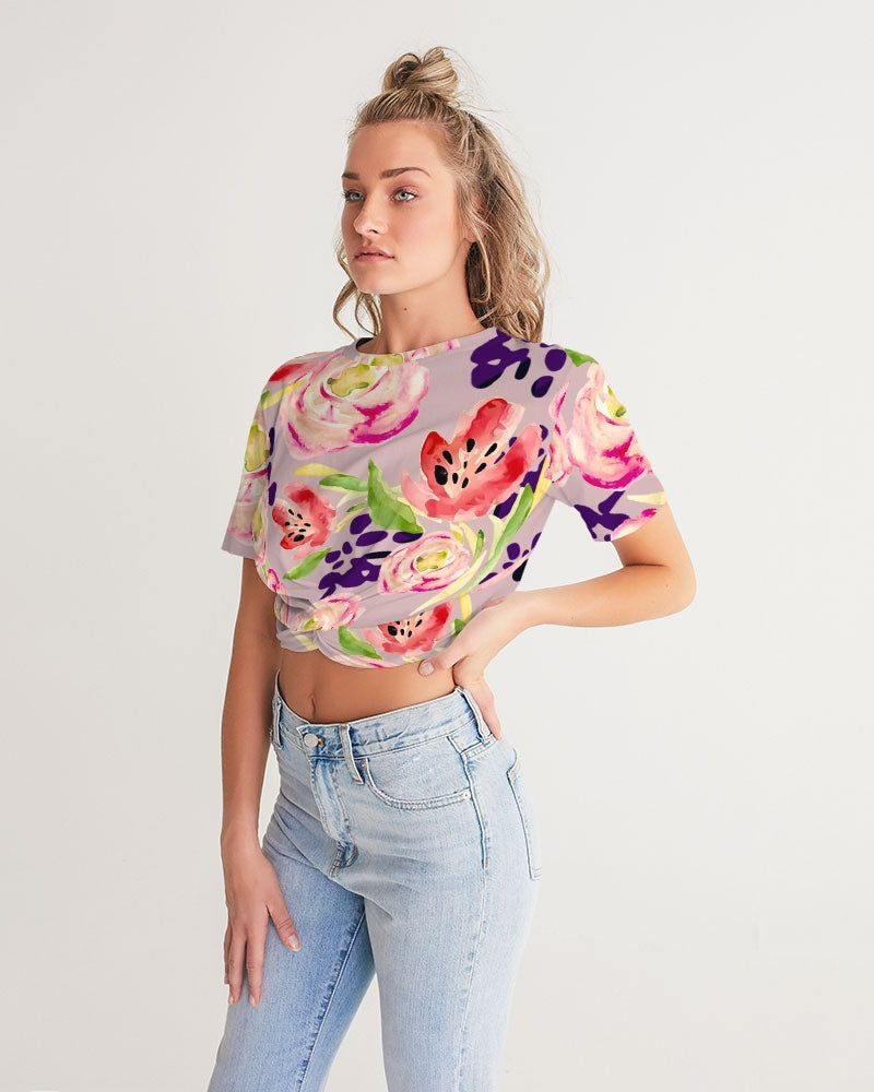 TULIP  THE PERFECT LOVE Women's Twist-Front Cropped Tee