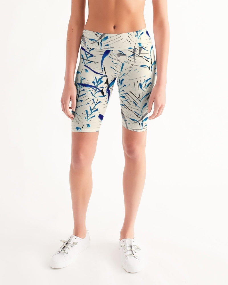MOONLIGHT BRANCH  || Women's Mid-Rise Bike Shorts