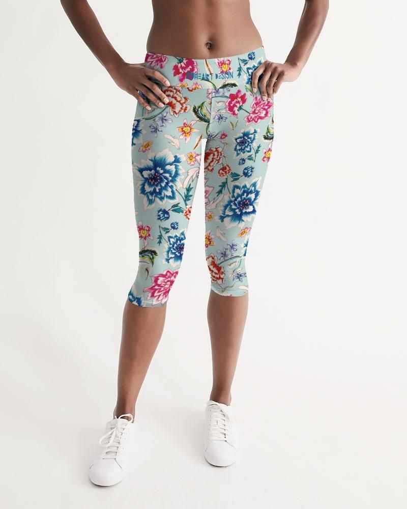 AMORE BLUE Women's Mid-Rise Capri