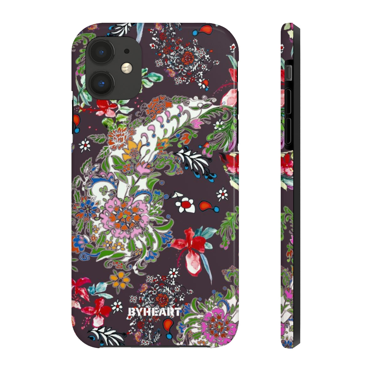 BLACK PAISLEY FLOWERS, ISFAHAN  | Tough Phone Cases, Case-Mate | 