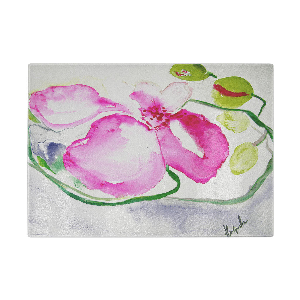 PINK ORCHID | CUTTING BOARD | durable tempered glass