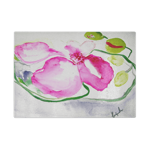 PINK ORCHID | CUTTING BOARD | durable tempered glass
