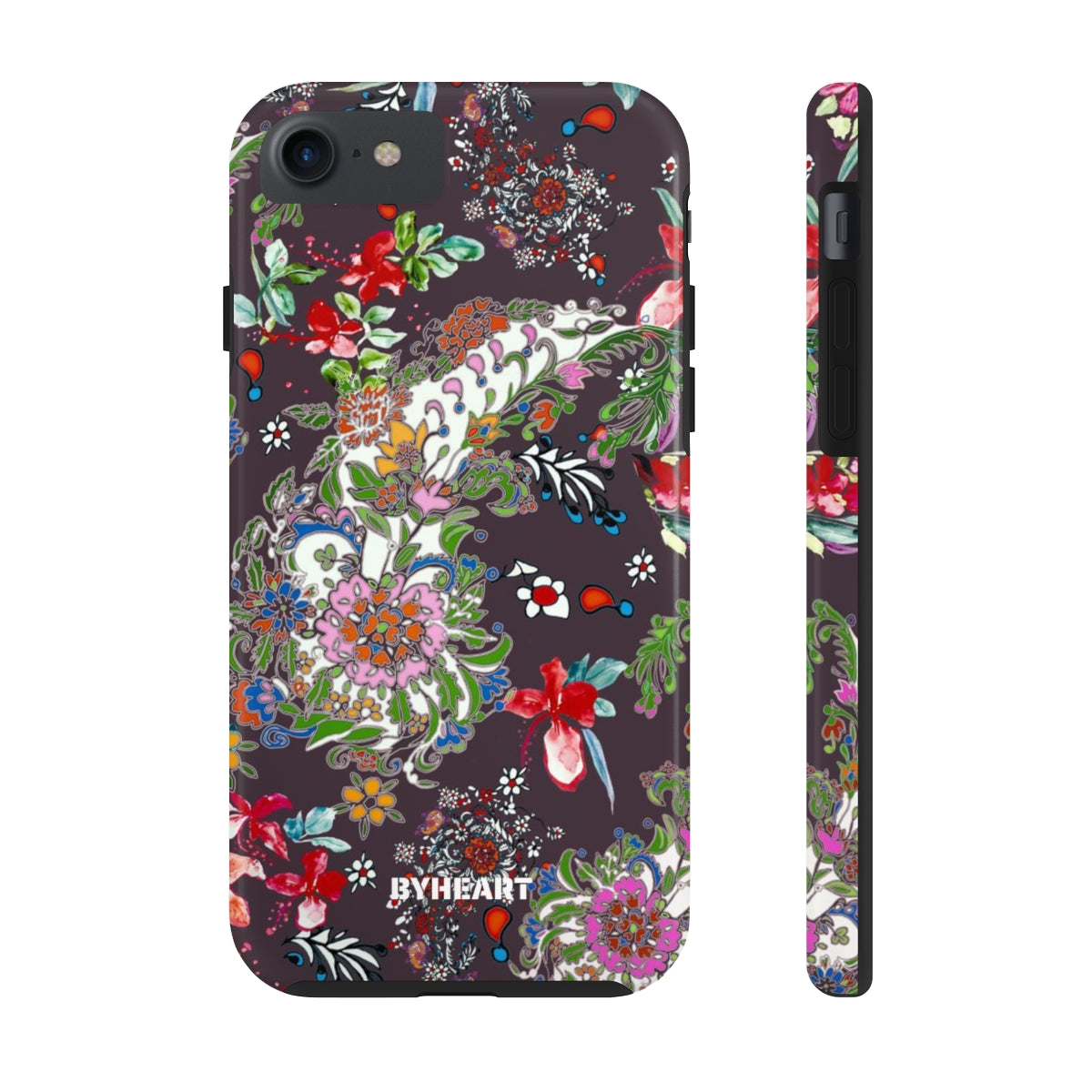 BLACK PAISLEY FLOWERS, ISFAHAN  | Tough Phone Cases, Case-Mate | 