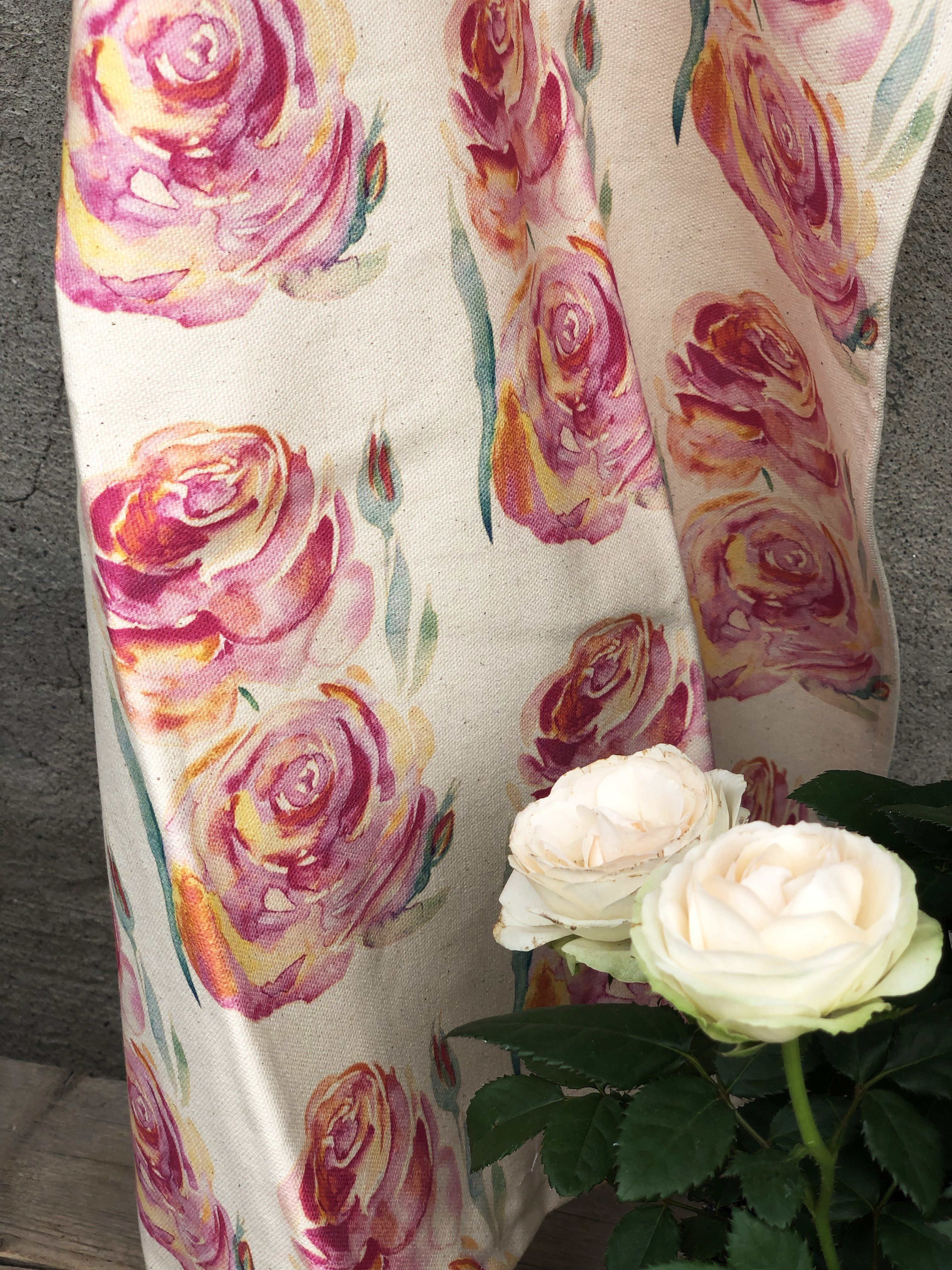 ALWAYS ROSES | Organic Dish Towel |