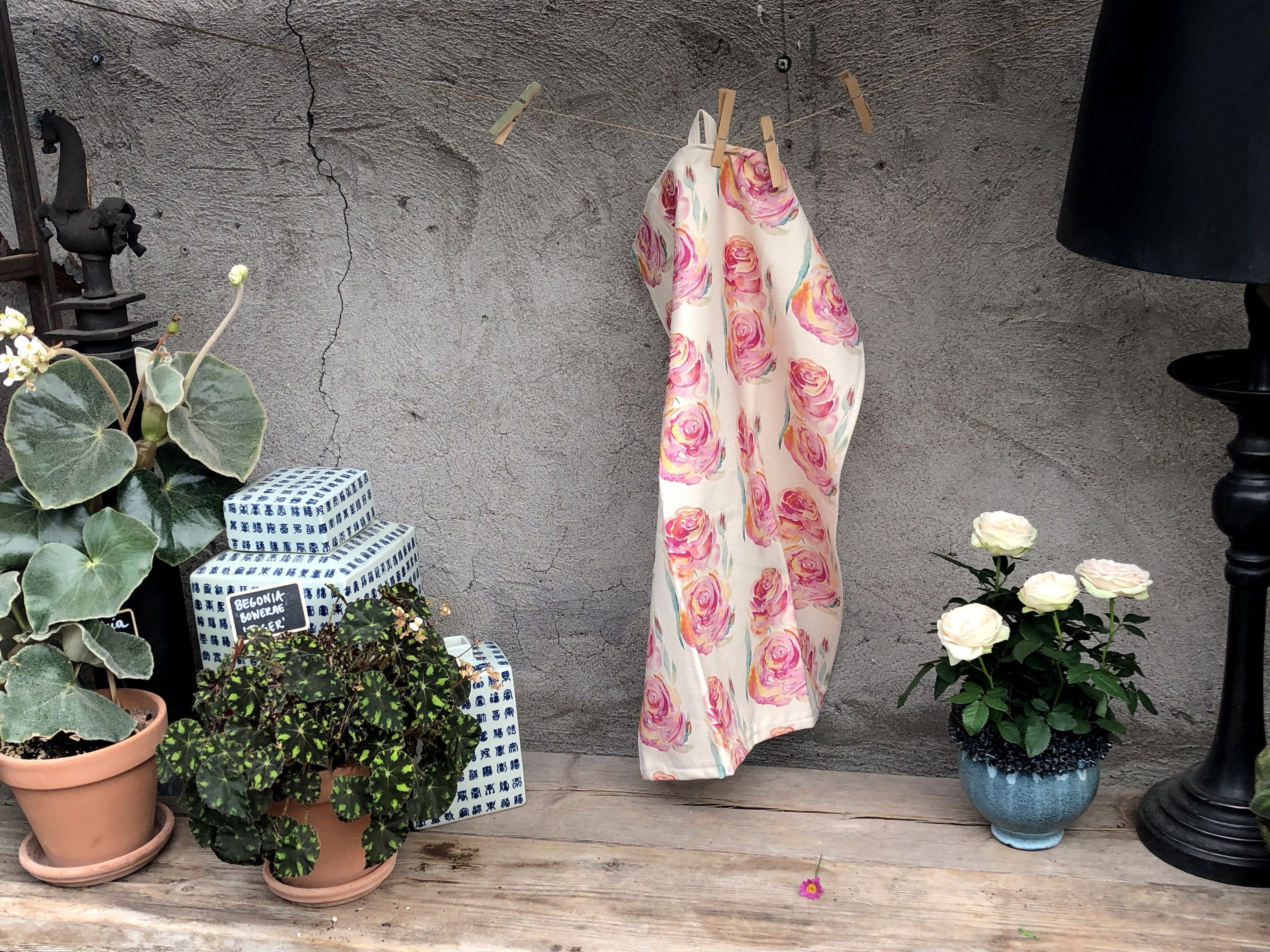 ALWAYS ROSES | Organic Dish Towel |